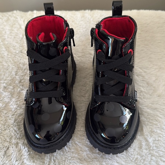 COPY - Little girl Disney ankle boots, black with bow on back, size 9, NWT - Picture 3 of 11